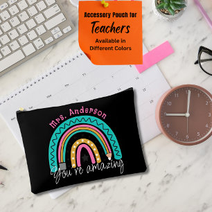 Schattigee Kleurrijke Rainbow Teacher Appreciation Etui