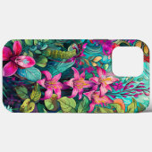 Schattigee kleurrijke tropische Hawaïaanse tuin nr Case-Mate iPhone Case (Achterkant (horizontaal))
