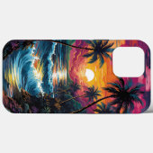 Schattigee Kleurrijke Tropische Hawaïaanse Zonsond Case-Mate iPhone Case (Achterkant (horizontaal))