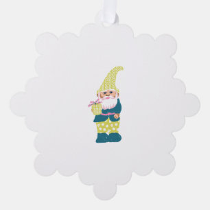 Schattigee kleurrijke tuinkabouters ornament kaart