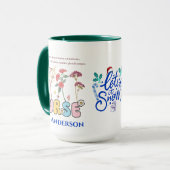 Schattigee Kleurrijke Verpleegster Kerstcadeau Aan Mok (Voorkant links)