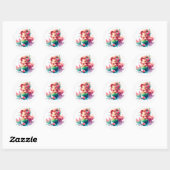 Schattigee Kleurrijke Zeemeermin Stickers (Vel)