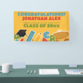 Schattigee kleuterschool Afstuderen Aankondiging Spandoek (Beurs)