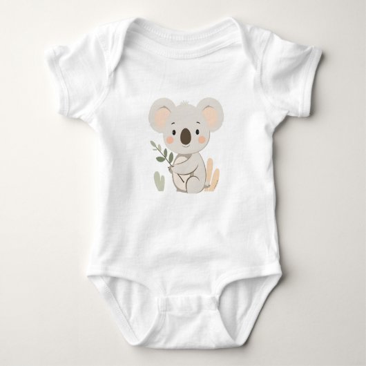 Schattigee Koala Baby Jersey Bodysuit (Voorkant)