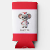 Schattigee Koala Beer Nurse met rode stethoscoop (Achterkant)