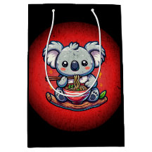 Schattigee Koala eten Ramen