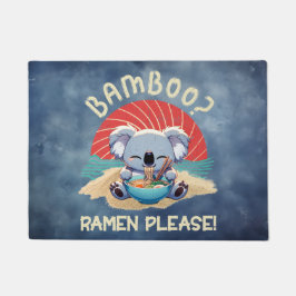 Schattigee Koala eten Ramen  Sunshine Deurmat