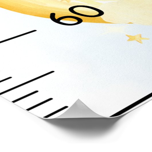 Schattigee Koala groeikaart Poster (Hoek)