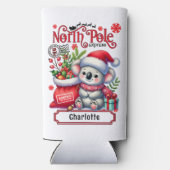 Schattigee Koala Kerstmis gepersonaliseerde naam (Achterkant)