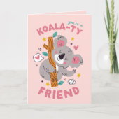 Schattigee Koala Kind's Classroom Valentijnsdag Feestdagen Kaart (Voorkant)