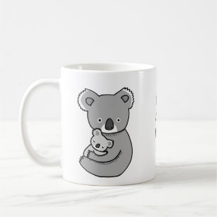 Schattigee Koala Mom en Baby Sweet moederdag cadea Koffiemok