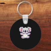 Schattigee Koala-Sticker Sleutelhanger (Voorkant)