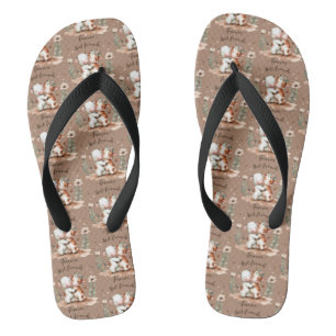 Schattigee Koe Beste Vrienden Knuffel Bloemenkunst Teenslippers