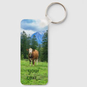 Schattigee koe in de wei, fotografie sleutelhanger (Achterkant)