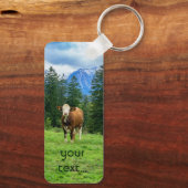 Schattigee koe in de wei, fotografie sleutelhanger (Achterkant)