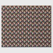 Schattigee Koe:  kinderachtig patroon Cadeaupapier (Vlak)