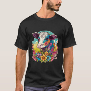 Schattigee Koe liefhebber dier op runderen T-shirt
