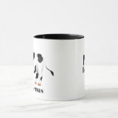 Schattigee koe liefhebbers Monogram toevoegen Mok (Midden)