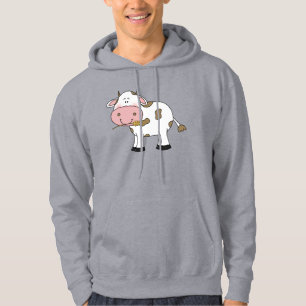 Schattigee Koe Ontwerp Schattig Boerderij Dierlijk Hoodie