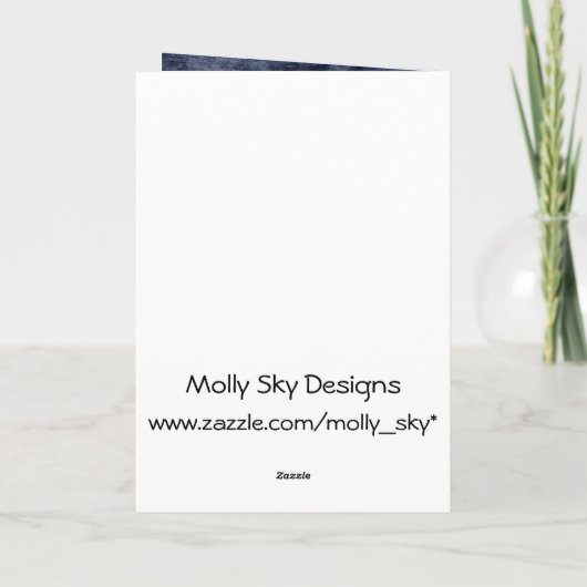 Schattigee Koe springt over de maan Halloween Kaart (Achterkant)