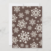 Schattigee koekjes & cacao kerstfeest kaart (Achterkant)