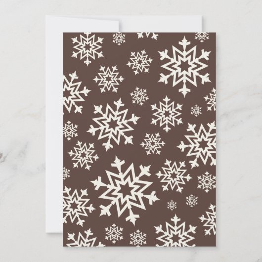 Schattigee koekjes & cacao kerstfeest kaart (Achterkant)