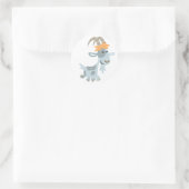 Schattigee koele Cartoon geit Sticker (Tas)