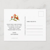 Schattigee koffiepot brouwen mijn nieuwe thuisoffe aankondigingskaart (Achterkant)