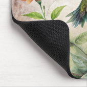 Schattigee kolibrie op bloemen muismat (Hoek)