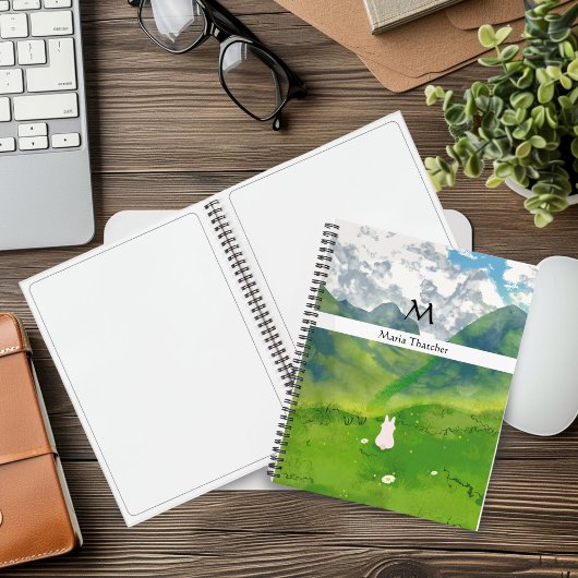 Schattigee konijn in Mountain Uitzicht Notitieboek