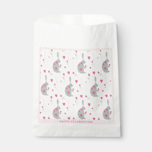 Schattigee konijnen. Bedankzakjes (Voorkant)