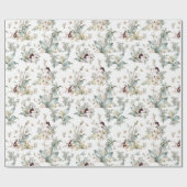 Schattigee  konijnenbloemen ontkoppeling cadeaupapier (Vlak)
