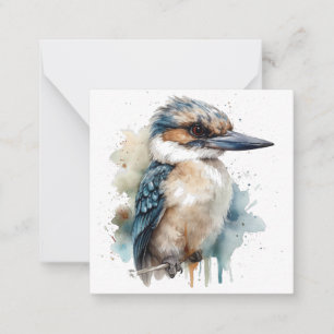Schattigee Kookaburra op een Branch Notitiekaartje