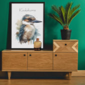 Schattigee Kookaburra op een Tak, op maat Poster