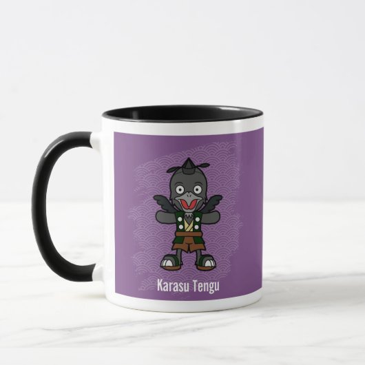 Schattigee kraai Tengu Yokai - Japanse folklore Mok (Links)