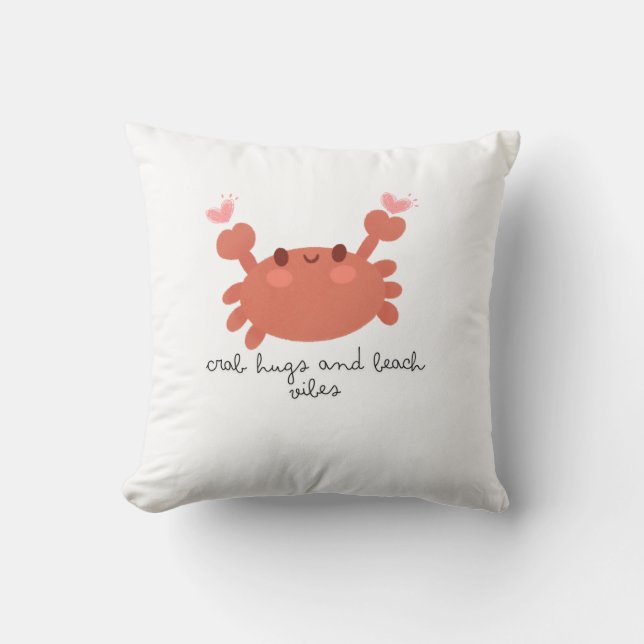 Schattigee krab kussens (Voorkant)