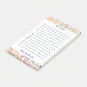 Schattigee krabbels leraar om te doen lijst wit 4  post-it® notes (Schuin)