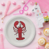 Schattigee Kreeft Nautisch strandpapier bord (Feest)