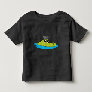 Schattigee krokodil met Newsboy Pet - Grappige Car Kinder Shirts