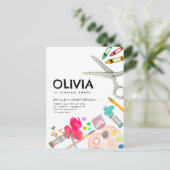 Schattigee Kunstenaar Verf Tekenen Feestschilderij Briefkaart (Staand voorkant)