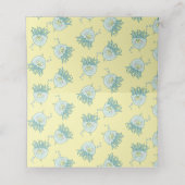 Schattigee kwal Baby shower Kawaii (Binnenkant ongevouwen)