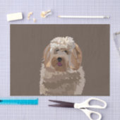 Schattigee labradoodle goldendoodle poedelhond tissuepapier (Craft)