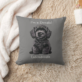 Schattigee Labradoodle Puppy - Ik ben een Doodle! Kussen