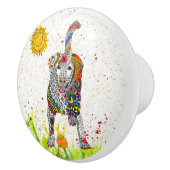 Schattigee Labrador Retriever Deurknop - Keramisch Keramische Knop (Rechts)