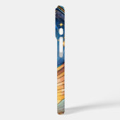 Schattigee Labrador Retriever Glas in lood Moon &  Case-Mate iPhone Case (Achterkant / Links)