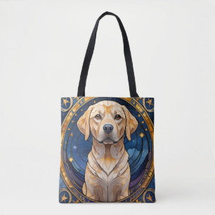 Schattigee Labrador Retriever Glas in lood Night S Draagtas