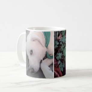 Schattigee labrador retriever mix vermoeide hond g koffiemok