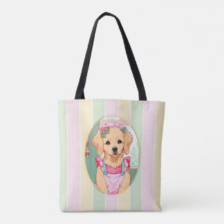 Schattigee Labrador Retriever Pastel Lines Cottage Draagtas