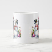 Schattigee Labrador Retriever Puppy Dog Christmas Jumbo Mok (Voorkant)