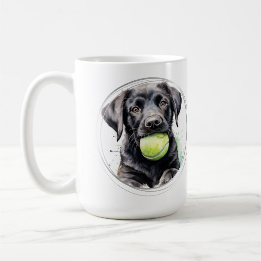 Schattigee labrador retriever puppy dog koffiemok (Links)